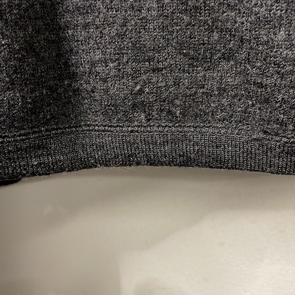 BANANA Republic wool sweater v-neck XL gray long sleeve pullover - Picture 3 of 5